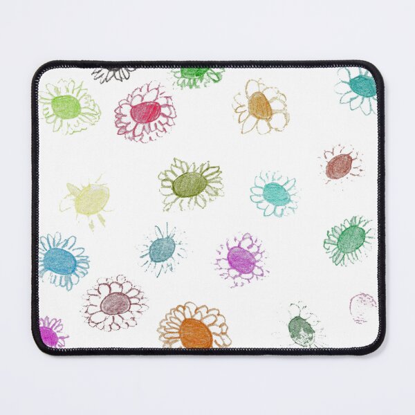 Item preview, flowers in coloured pencils pattern designed and sold by designbywhacky.