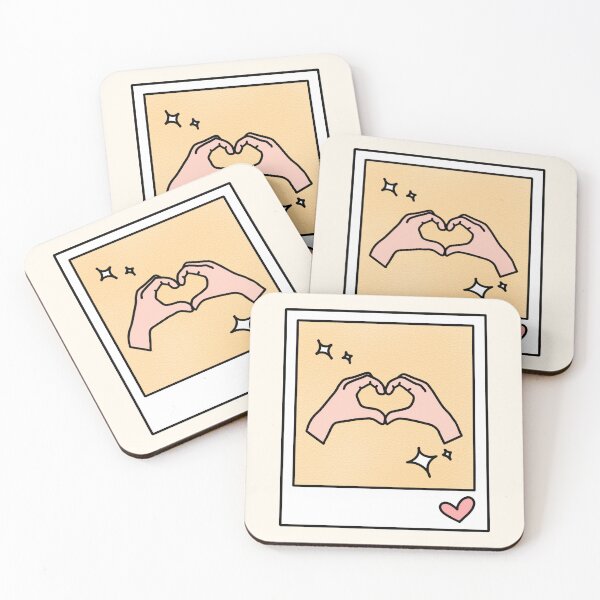 Item preview, fearless heart hands polaroid - kindle stickers designed and sold by folklorewhisper.