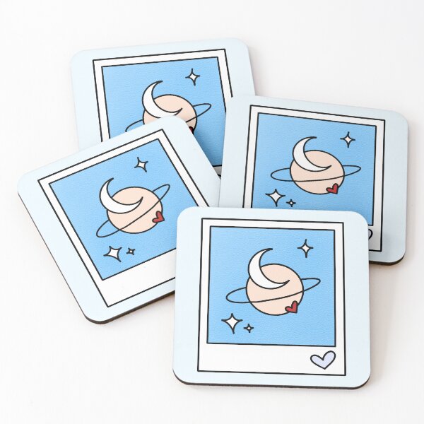 Item preview, i love you to the moon and to saturn polaroid - kindle stickers designed and sold by folklorewhisper.
