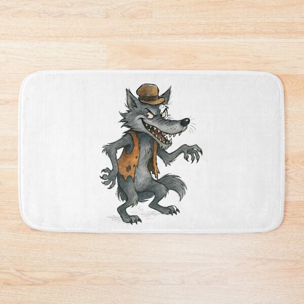 Item preview, Big Bad Wolf in Tattered Vest – Fairytale Villain Art designed and sold by 良心創作.