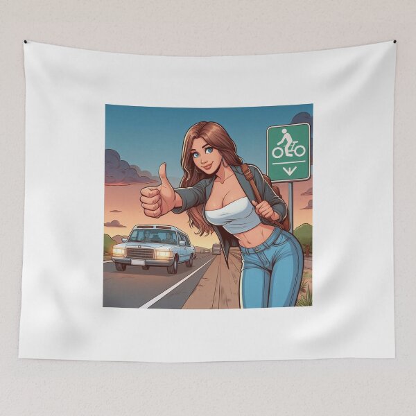 Item preview, The cute hitch-hiker designed and sold by PandoraCastle.