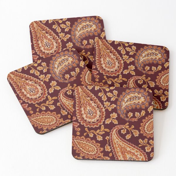Item preview, Retro 1970s Colours Paisley Pattern Design designed and sold by SamJanner.
