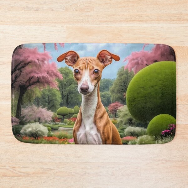 Item preview, Macy Red - White Italian Greyhound Dog Portrait Painting designed and sold by Heart and Soul Studio.