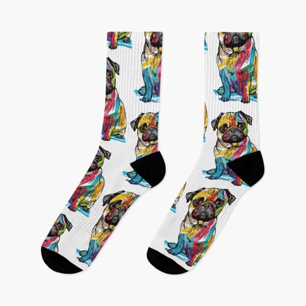 Item preview, Colorful Pug  designed and sold by blackdogbuckeye.