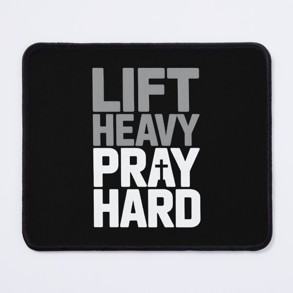 Item preview, Lift Heavy Pray Hard - Perfect gift for faith-driven gym lovers, weightlifters, and spiritual warriors who train with purpose. designed and sold by ZyziowskyArt.