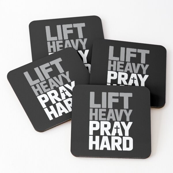Item preview, Lift Heavy Pray Hard - Perfect gift for faith-driven gym lovers, weightlifters, and spiritual warriors who train with purpose. designed and sold by ZyziowskyArt.