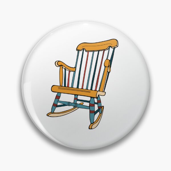 Item preview, Vintage Rocking Chair Sticker Shirt Tote Primary Colors designed and sold by LayerCakeDigDes.