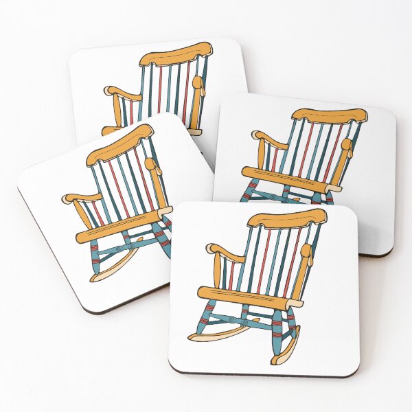 Item preview, Vintage Rocking Chair Sticker Shirt Tote Primary Colors designed and sold by LayerCakeDigDes.