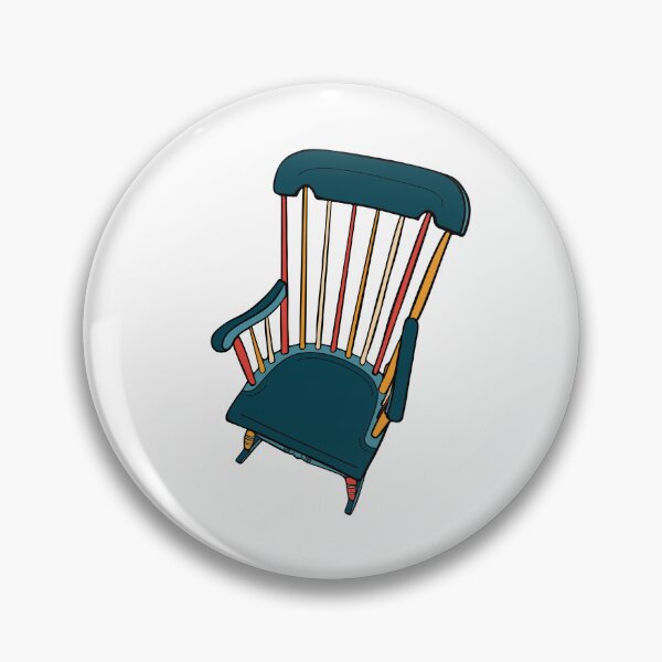 Item preview, Vintage Rocking Chair Sticker Shirt Tote Primary Colors designed and sold by LayerCakeDigDes.