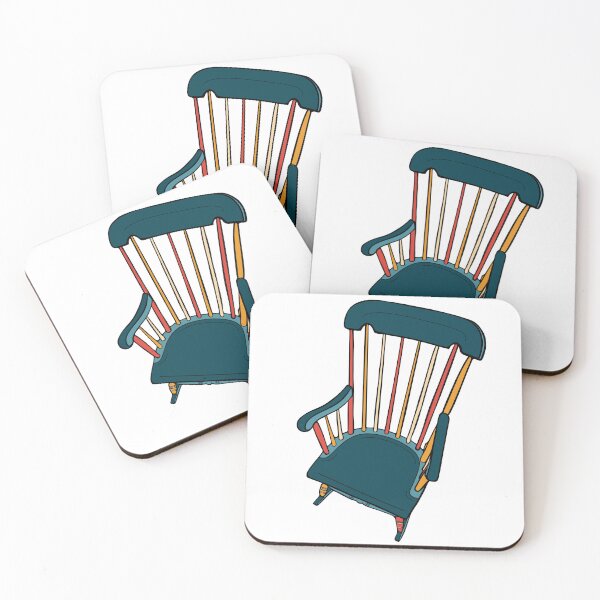 Item preview, Vintage Rocking Chair Sticker Shirt Tote Primary Colors designed and sold by LayerCakeDigDes.