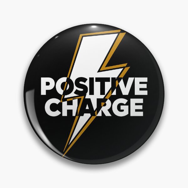 Item preview, Minimalistic design typography Positive charge with lightning designed and sold by Darkifun.