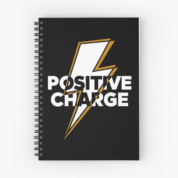 Item preview, Minimalistic design typography Positive charge with lightning designed and sold by Darkifun.