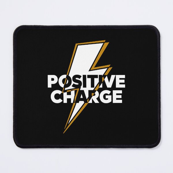Item preview, Minimalistic design typography Positive charge with lightning designed and sold by Darkifun.