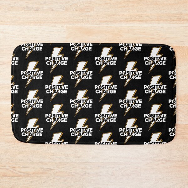 Item preview, Minimalistic design typography Positive charge with lightning designed and sold by Darkifun.