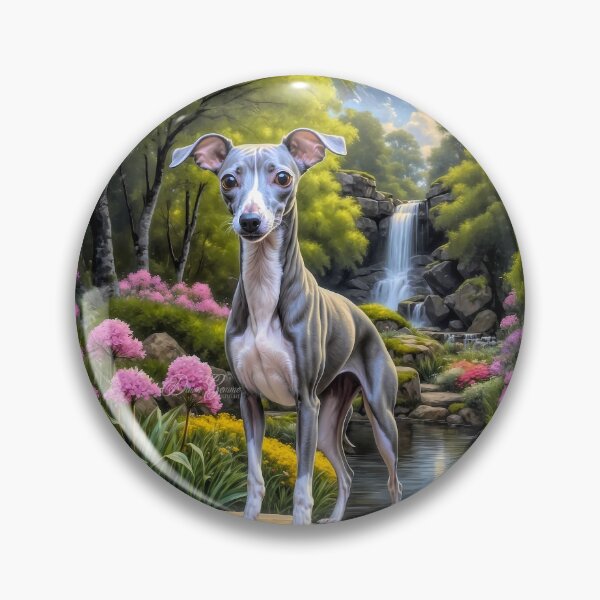 Item preview, Marley Blue - White Italian Greyhound Dog Portrait Painting designed and sold by Heart and Soul Studio.