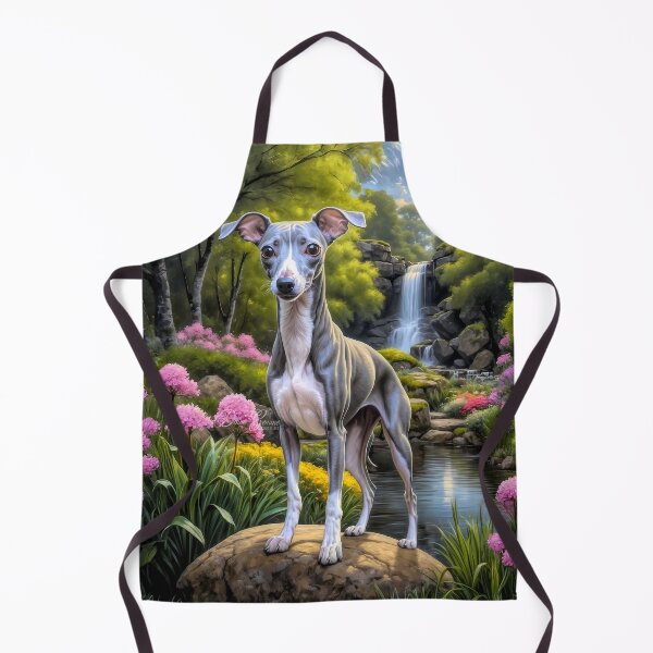 Item preview, Marley Blue - White Italian Greyhound Dog Portrait Painting designed and sold by Heart and Soul Studio.