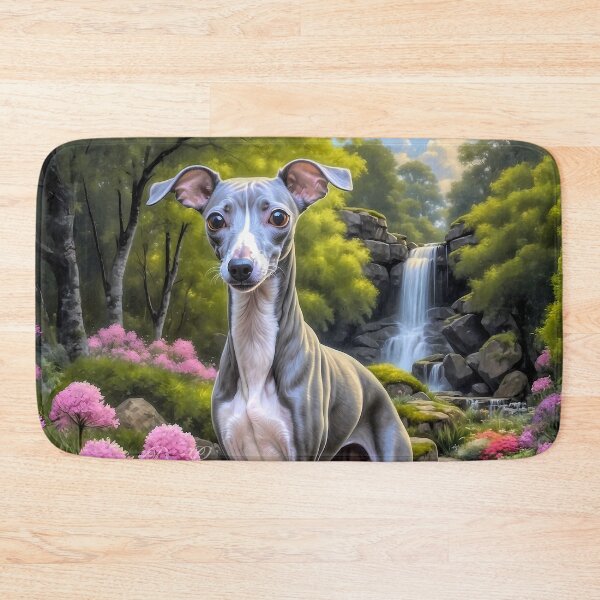 Item preview, Marley Blue - White Italian Greyhound Dog Portrait Painting designed and sold by Heart and Soul Studio.