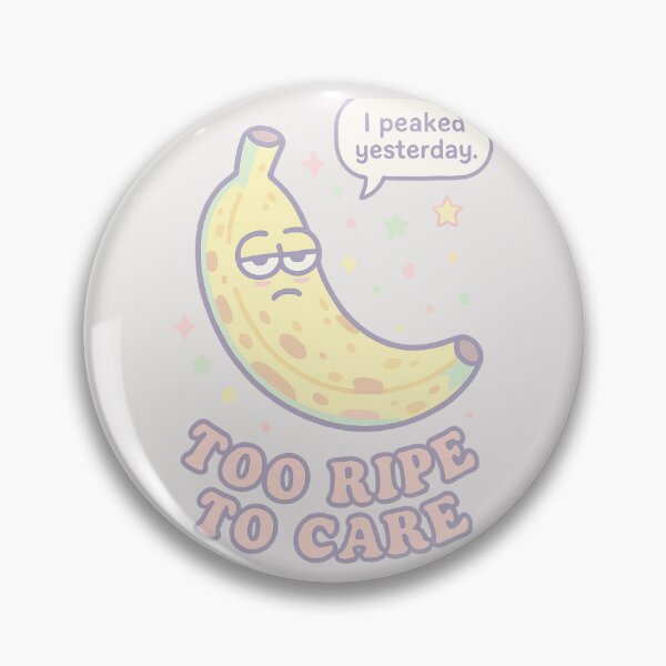 Item preview, Too Ripe to Care | Sad Fruitcore Banana Tee designed and sold by Laugh & Rewind .