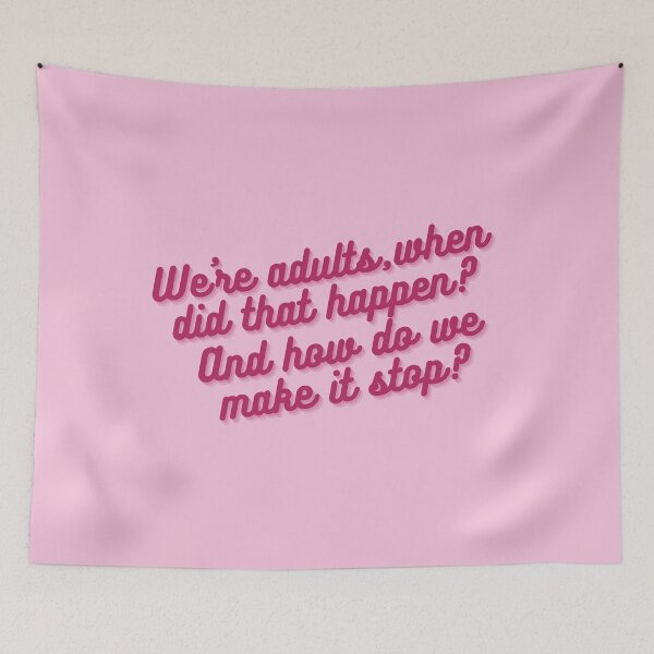 Item preview, Greys Quote We're Adults when did that happen? designed and sold by baranskini.