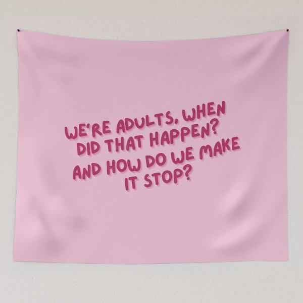 Item preview, Greys Quote We're Adults when did that happen? designed and sold by baranskini.