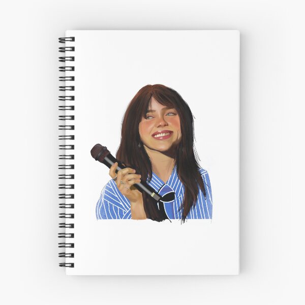 Item preview, Billie Eilish smiling with microphone designed and sold by aimeemills.