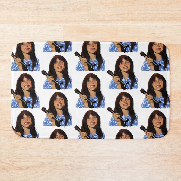 Item preview, Billie Eilish smiling with microphone designed and sold by aimeemills.