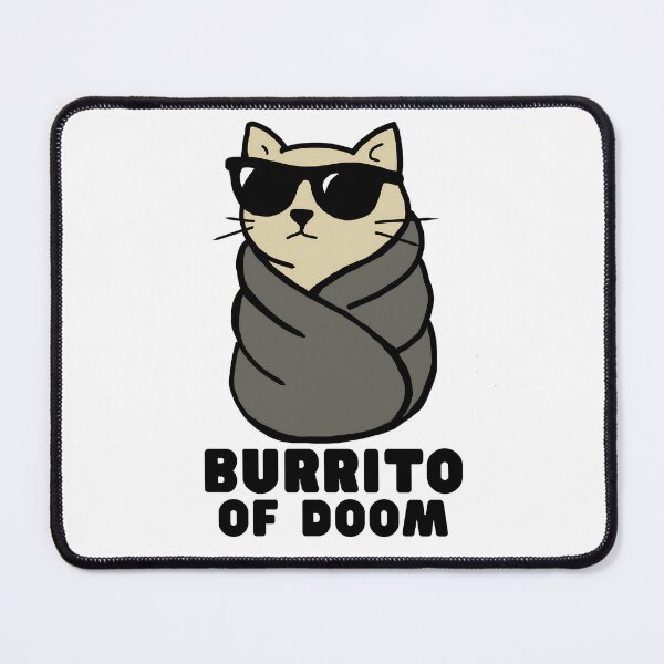 Item preview, Burrito Cat Vibes – Cool Wrapped Kitty Swag designed and sold by Taans-Creation.
