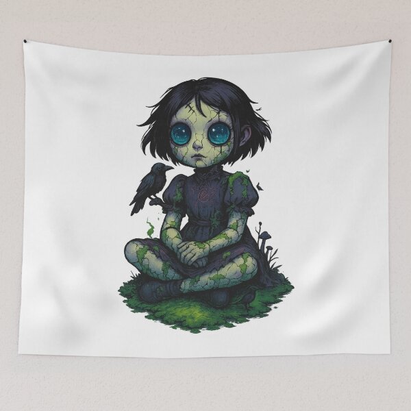 Item preview, “Cracked Porcelain Soul” – Doll of the Overgrown Mourning designed and sold by Soft rot studio.