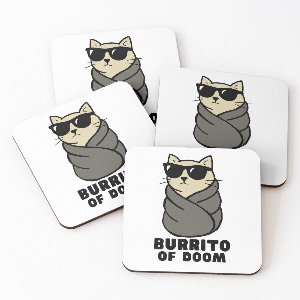 Item preview, Burrito Cat Vibes – Cool Wrapped Kitty Swag designed and sold by Taans-Creation.