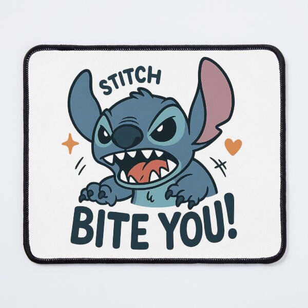 Item preview, Stitch Bite You – Mischievous & Cute Alien Mood designed and sold by youssef-ghatass.