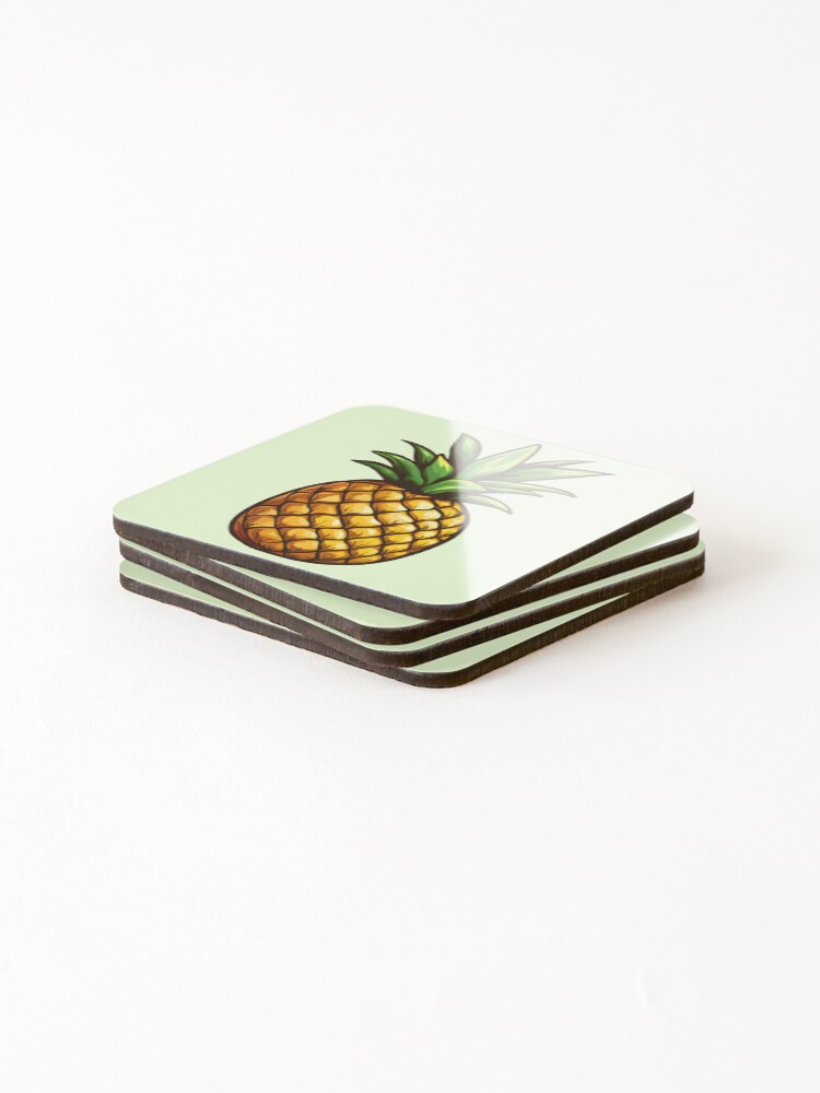 Thumbnail 4 of 5, Coasters (Set of 4), pineapple designed and sold by aeaeaeae.