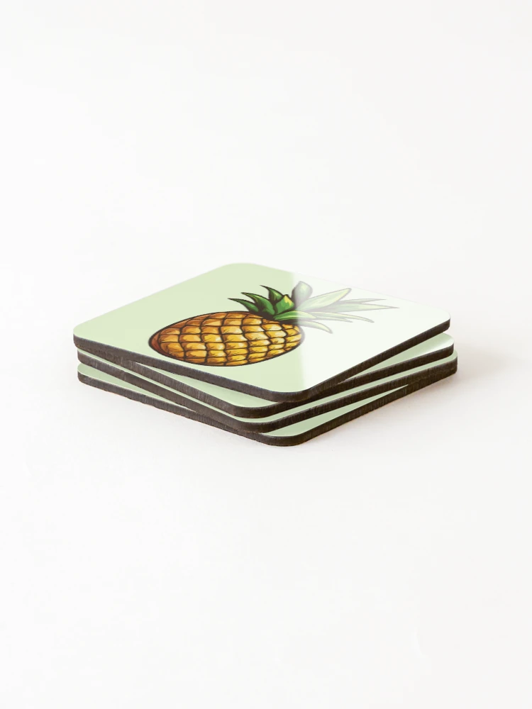 Thumbnail 4 of 5, Coasters (Set of 4), pineapple designed and sold by aeaeaeae.