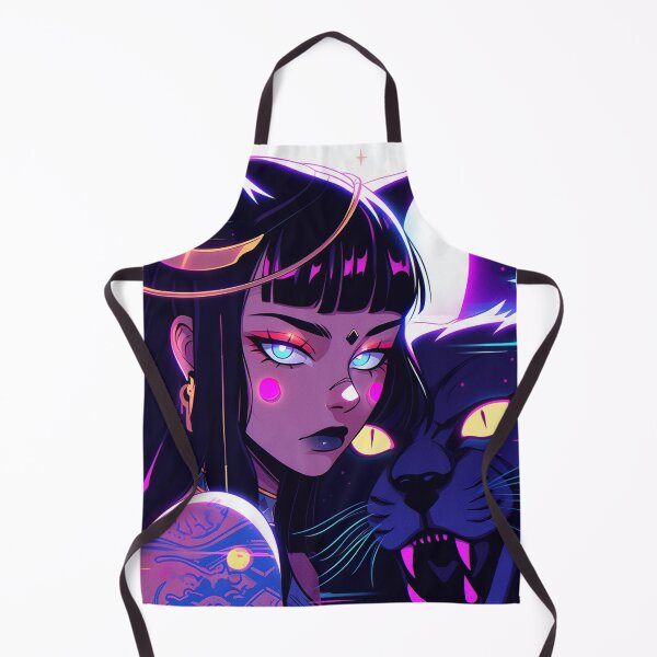 Item preview, Neon Panther Queen Under Moonlight designed and sold by bubblegoth.
