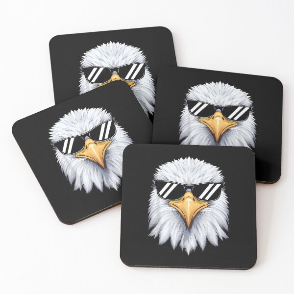 Item preview, Vintage Eagles With Sunglasses Cool Face Eagles Flying Bird designed and sold by chung2525.
