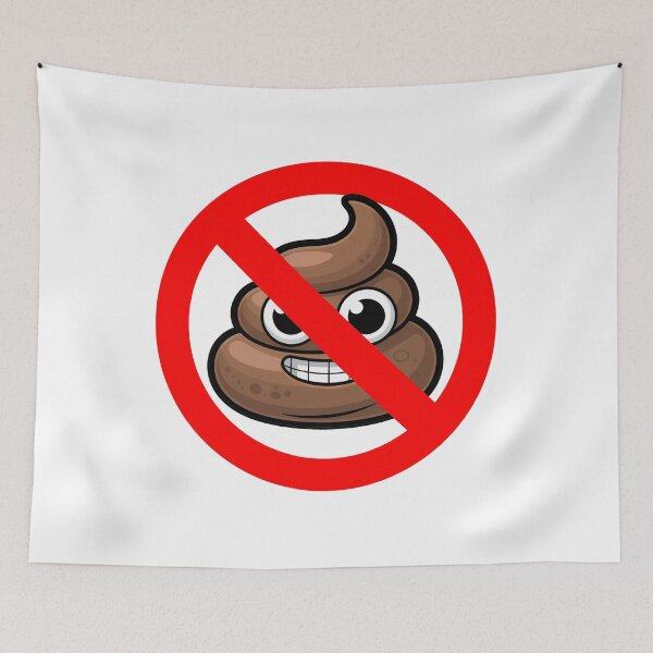 Item preview, No Poop Allowed Zone  designed and sold by MonkiFlipp.