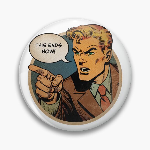 Item preview, This Ends Now (retro comic book art) designed and sold by BLVDdesign.