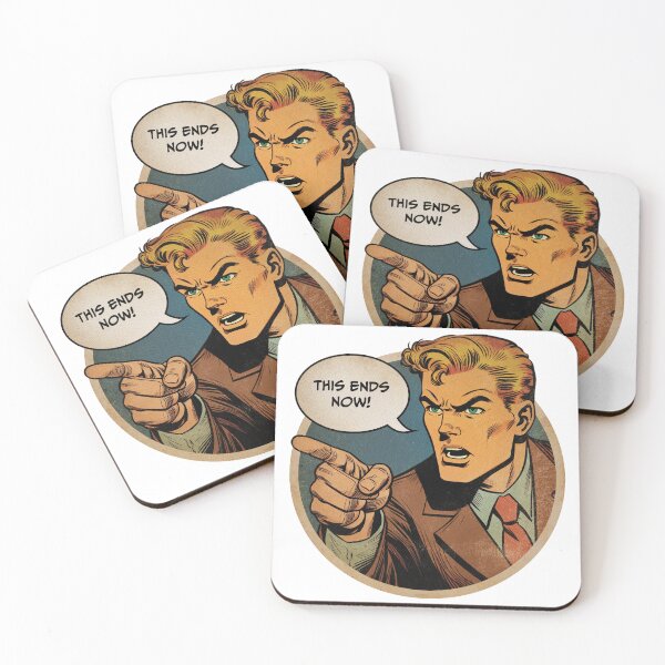 Item preview, This Ends Now (retro comic book art) designed and sold by BLVDdesign.