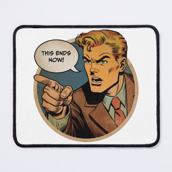 Item preview, This Ends Now (retro comic book art) designed and sold by BLVDdesign.