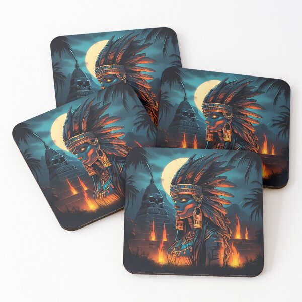 Item preview, Moonlit Warrior by the Temple Flames designed and sold by bubblegoth.