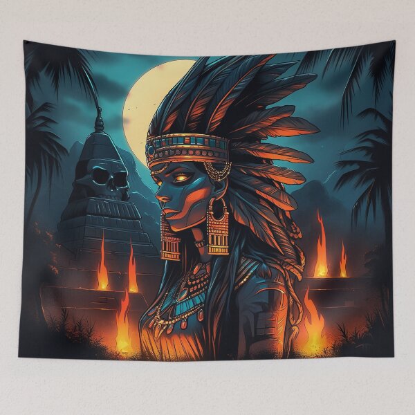 Item preview, Moonlit Warrior by the Temple Flames designed and sold by bubblegoth.
