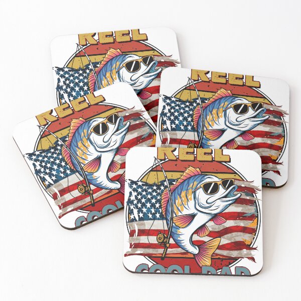 Item preview, Reel Cool Dad - Funny Fishing American Flag Design designed and sold by UNIGRAPHIX.