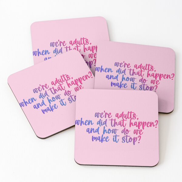 Item preview, Greys Quote We're Adults when did that happen? designed and sold by baranskini.