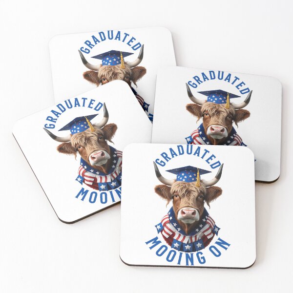 Item preview, Graduated Mooing On Funny Cow Grad Design designed and sold by Bliss Find And Design.