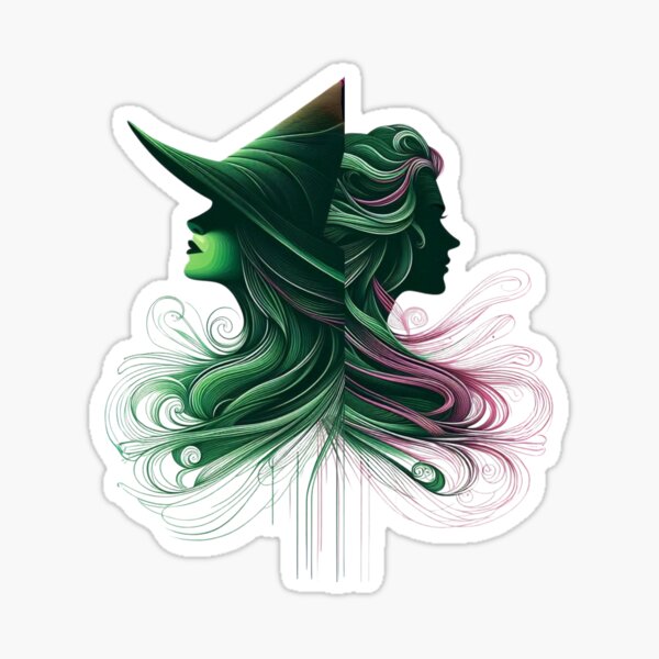 Elphaba & Glinda Wicked the Musical Sticker