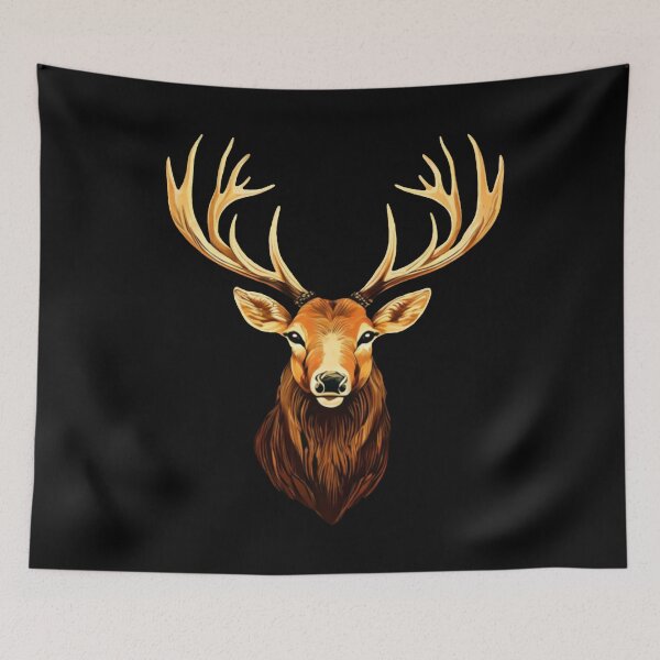 Item preview, Warm-Colored Deer Portrait | Autumn Colors designed and sold by UnhingedBird.