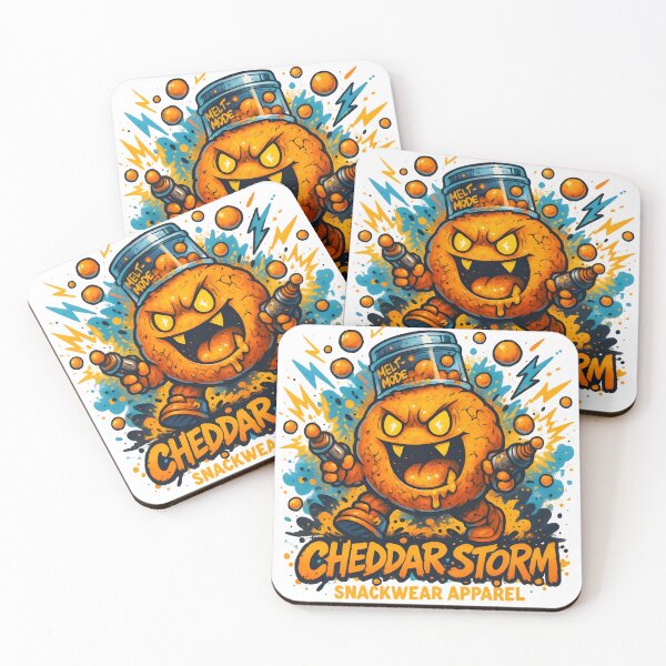 Item preview, Cheddar Storm – The Cheese Ball Kaiju designed and sold by Snackwear Apparel.