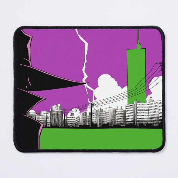 Item preview, Neon Shadow Figure Watching Over City designed and sold by Skelter-Skelter.