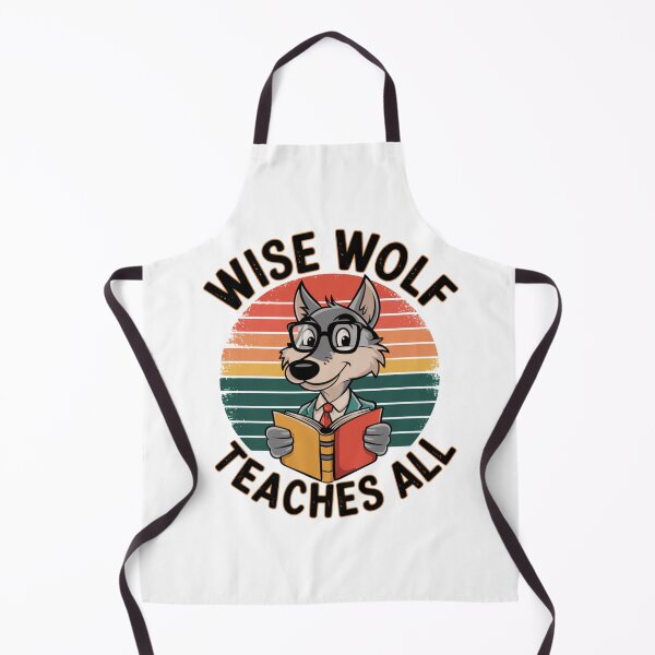 Item preview, Wise Wolf Teacher - Classroom Leader with Book designed and sold by Taans-Creation.