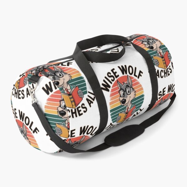 Item preview, Wise Wolf Teacher - Classroom Leader with Book designed and sold by Taans-Creation.