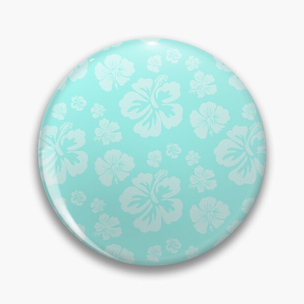 Item preview, Hibiscus Tone on Tone Pastel Turquoise    designed and sold by PD-Coastal.